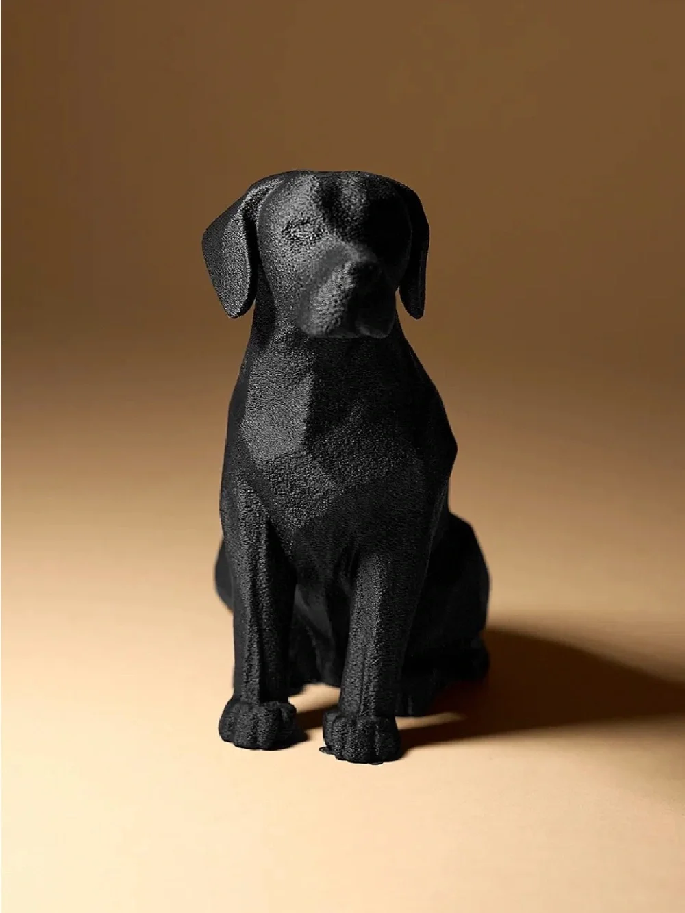 Black Dog Statue Pet Figurine - Decorative Dog Ornament